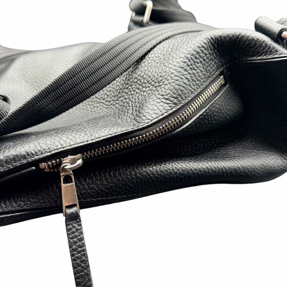 Treasure & Bond Black Pebbled Leather Convertible Backpack Tote Bag main image 9